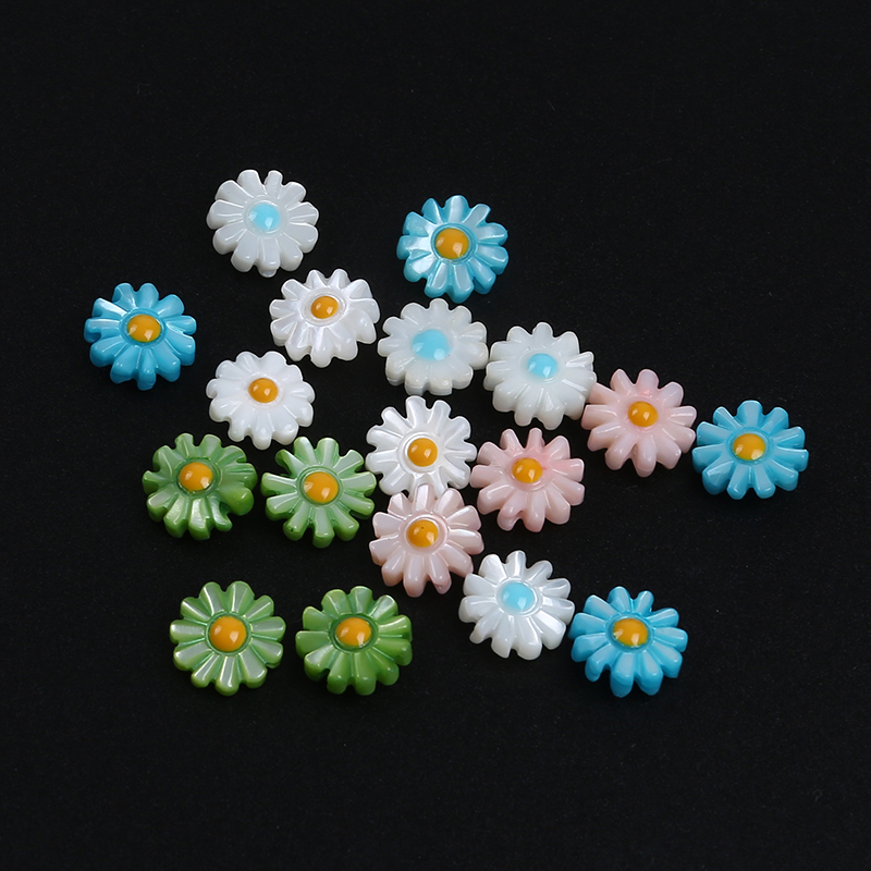 10mm Natural Cultured Multi Color Loose Shell Beads Mabe Pearl Beads