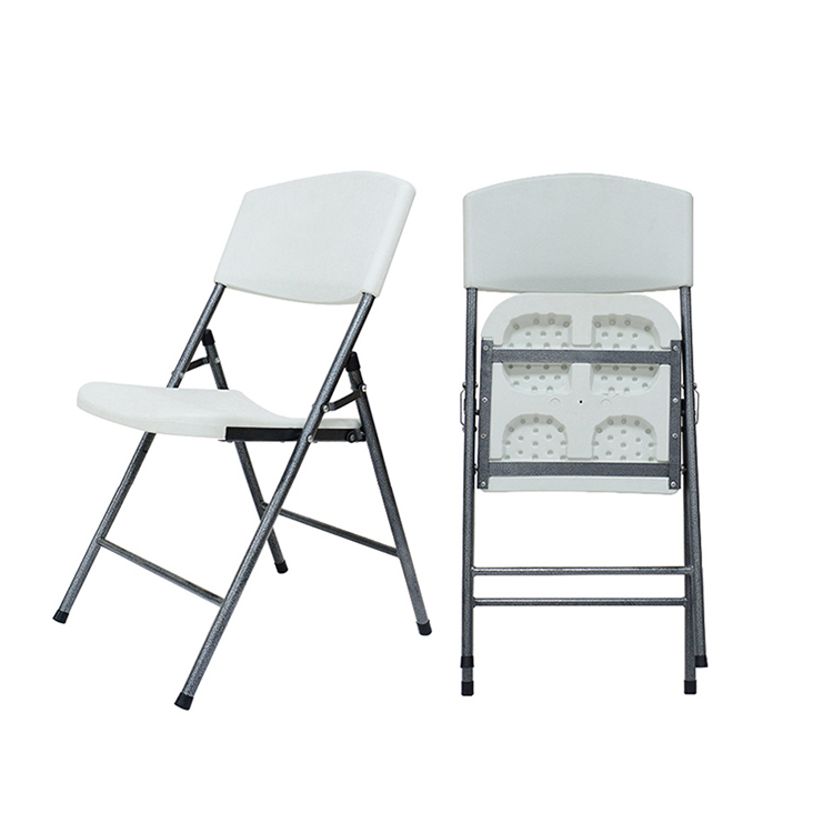 High Quality Wholesale Furniture Portable Restaurant White Plastic Outdoor Dining Garden Folding Chairs