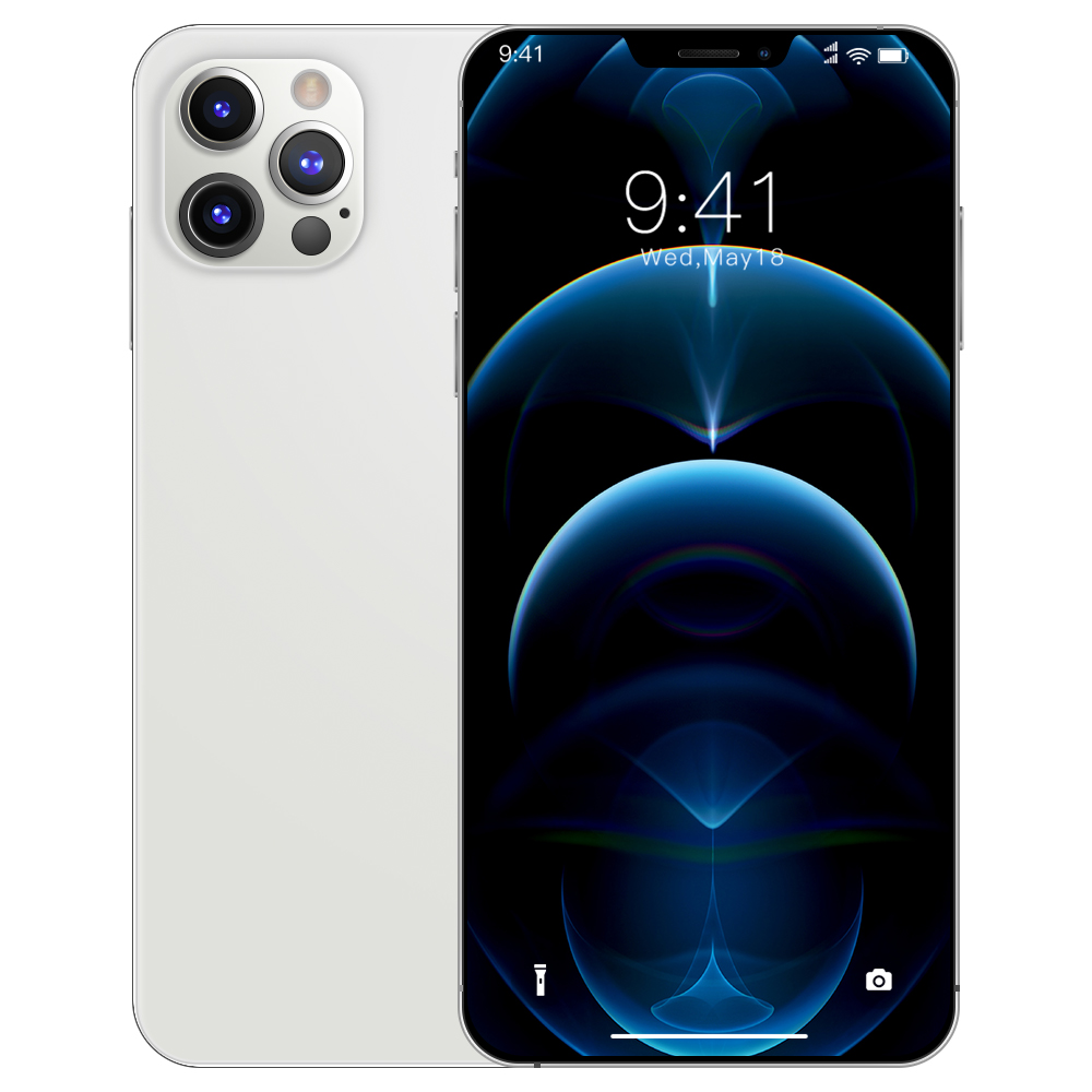 2020 Новый i12 Pro Max 6,7 дюймов дисплей смартфон 4 аппарат не привязан к оператору сотовой связи 8 + 512GB Android мобильных телефонов с двумя сим-картами для сотового телефона