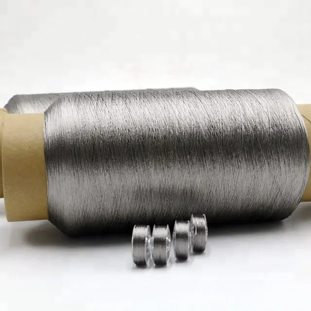 New Products Best Sell Useful Cheapest Metallic 100% Stainless Thin Steel Fiber Conductive Yarn