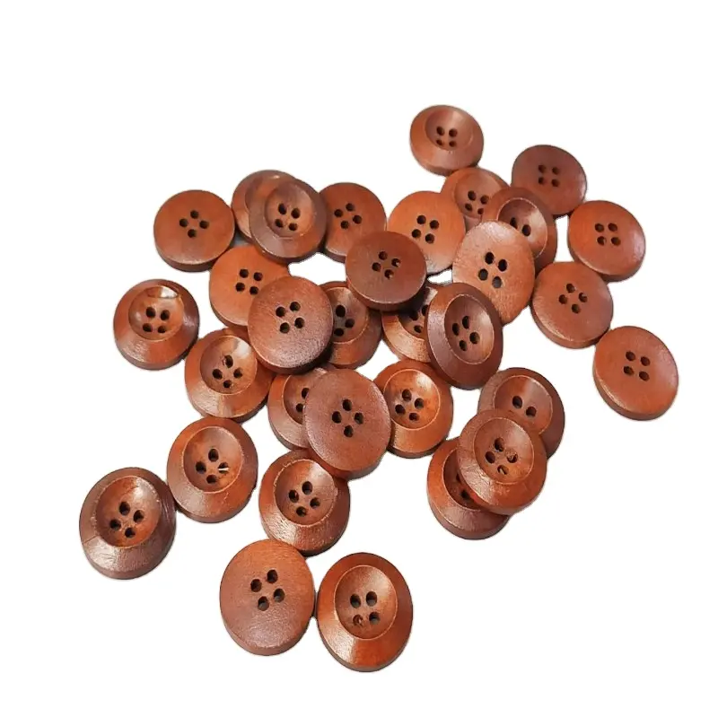 New Arrival High Quality Natural 4 Holes Wood Button Mixed Assorted Buttons For Clothes Shirt Bag