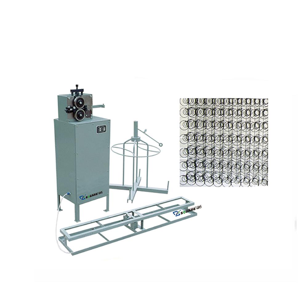 low cost hand guided semi- automatic mattress spring assembling machine