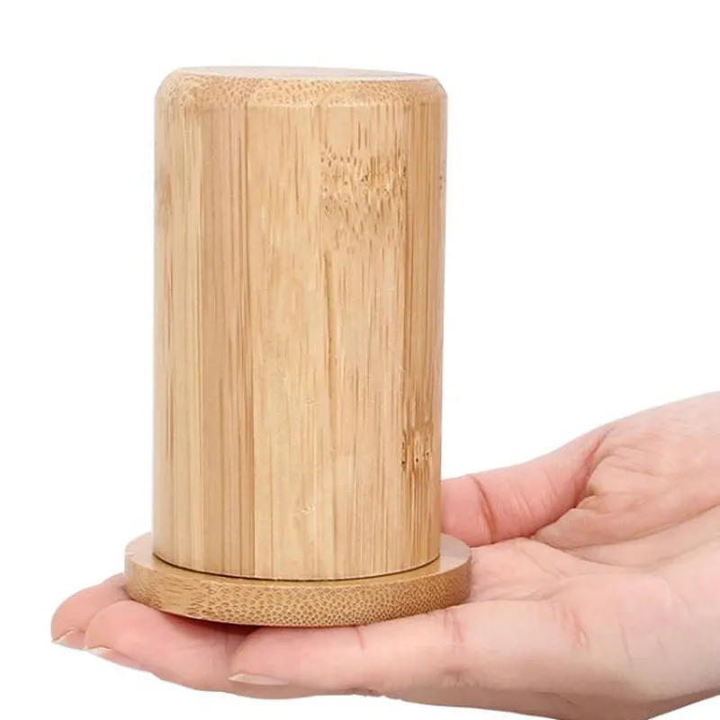 Portable Wooden Bamboo Toothpick Holder Storage Box Container Bamboo Tooth Pick Dispenser Toothpicks Case