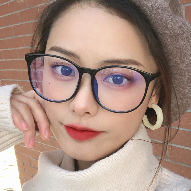 ins korean style trend new big frame flat mirror anti blue light blocking reading glasses