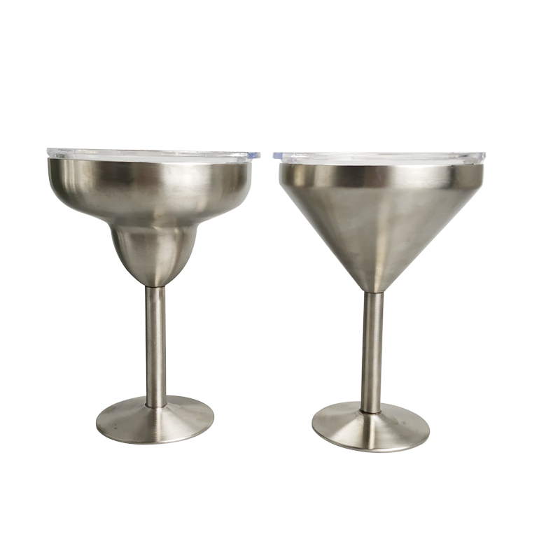 8oz Stainless Steel Margarita Tumbler Double Walled Vacuum Seal Goblets Margarita glass with lids