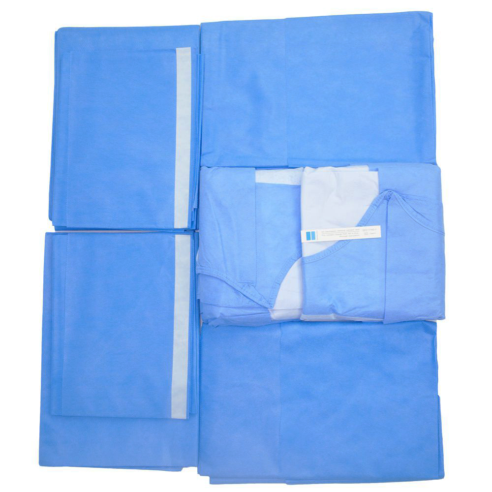 Disposable Nonwoven Surgical Shoulder Drapes Pack High-Antistatic AR+AS Treatment EO Sterile Surgical kit Hospital Use