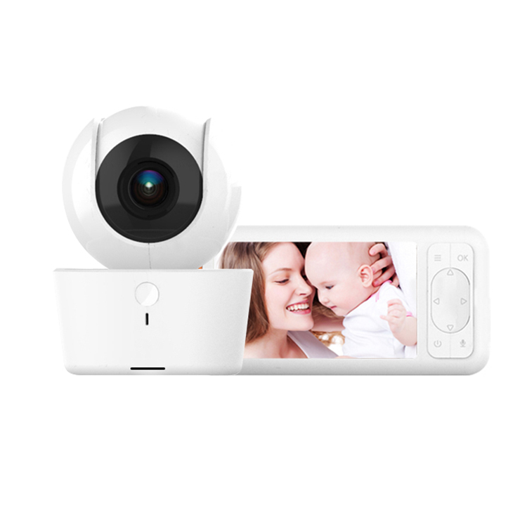 White 5.0'' Inch Screen Baby monitor Camera Two Way Audio Vox Function Wifi Camera Baby Monitor Camera with Night Vision