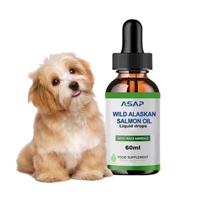 For Dogs Omega 3 Pure Wild Alaskan Salmon Oil private label pet Wild Alaskan Salmon liquid