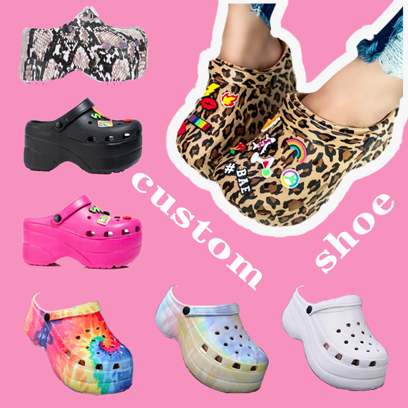 2022 Hot Selling Designer Custom High Heel Women's Sandals Clogs Eva Garden Shoes Women Slippers Wholesale