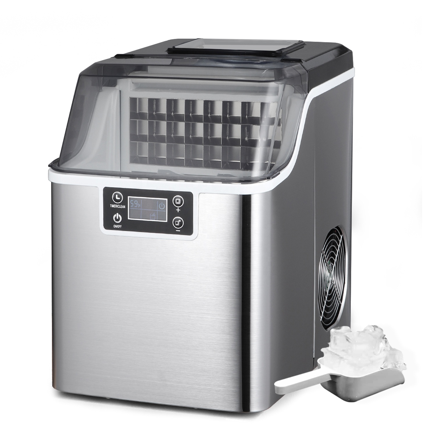 Hicon ice maker new popular custom electric ice maker small countertop ice cube maker home 20kgs/24h CE, CB, RoHS, ETL