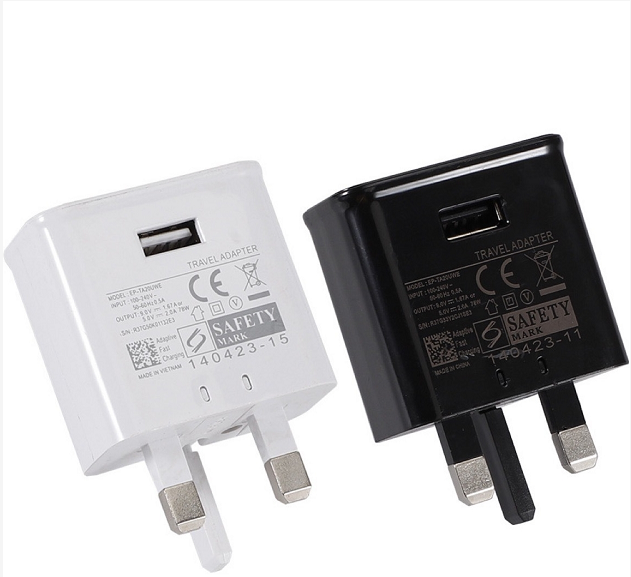 Fast Charger 3 Pin UK Mobile Phone Charger For Samsung S6 S7 S8 NOTE4 USB C To USB Cable Wall Mounted Charger