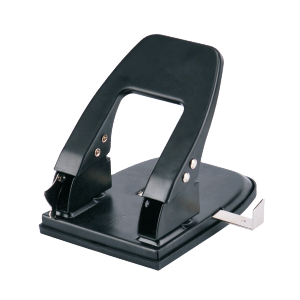 Office desktop 30 sheets 80mm distance manual metal 2 hole paper punch perforating punches