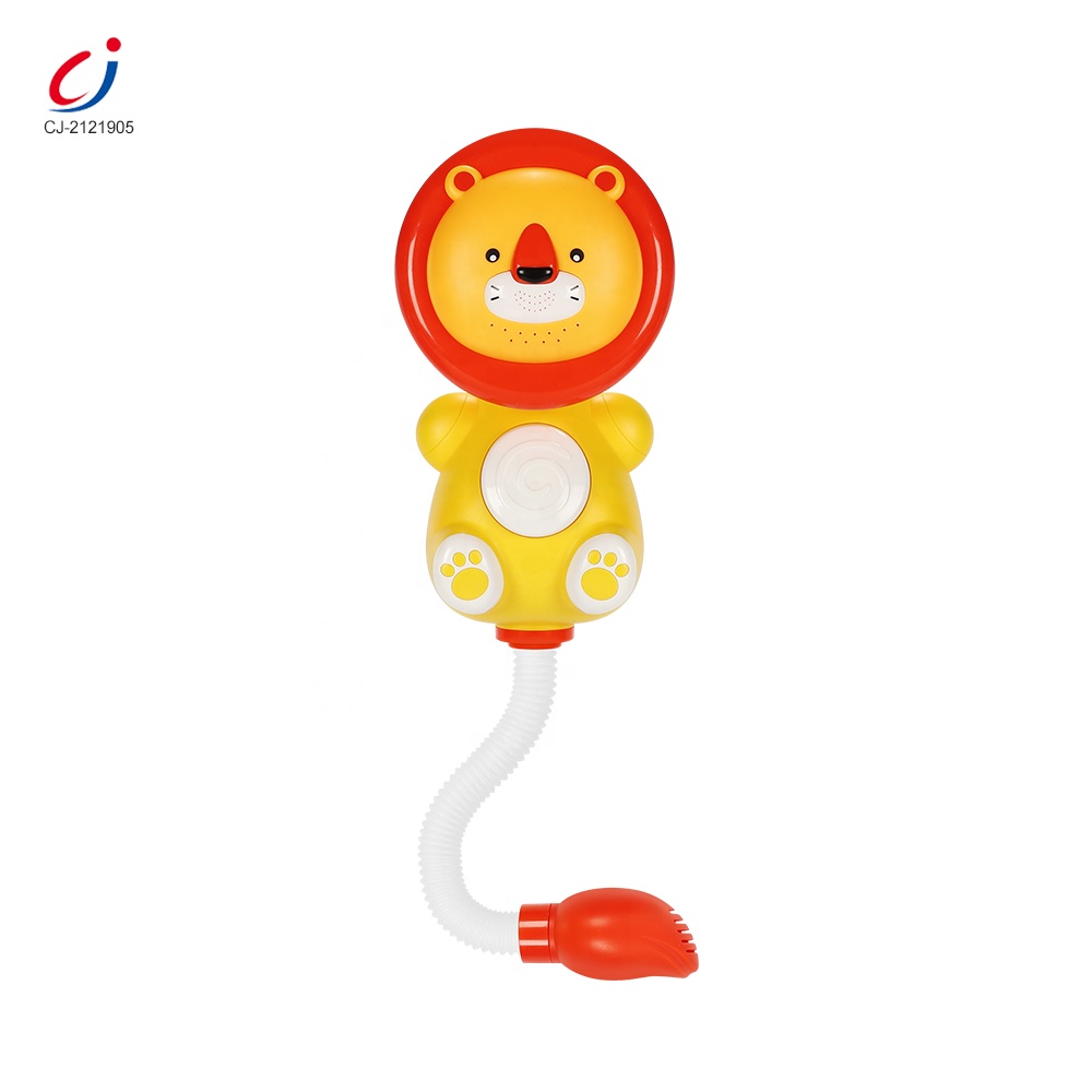 Infant electric automatic cartoon lion bathtub spray water playing baby bath toys shower