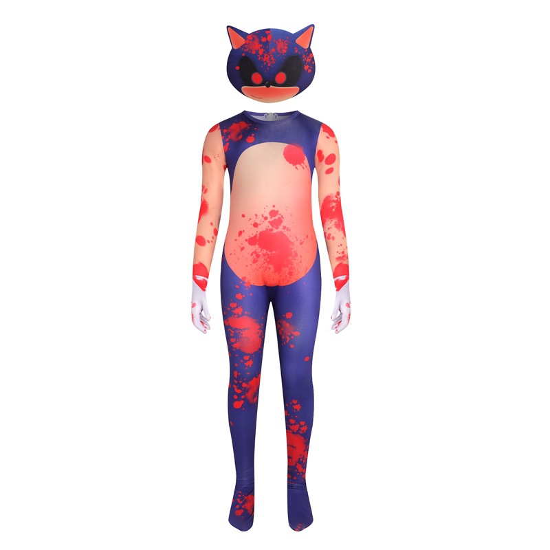 Children's Halloween horror bloody creative sonic cartoon Sonic cosplay costume