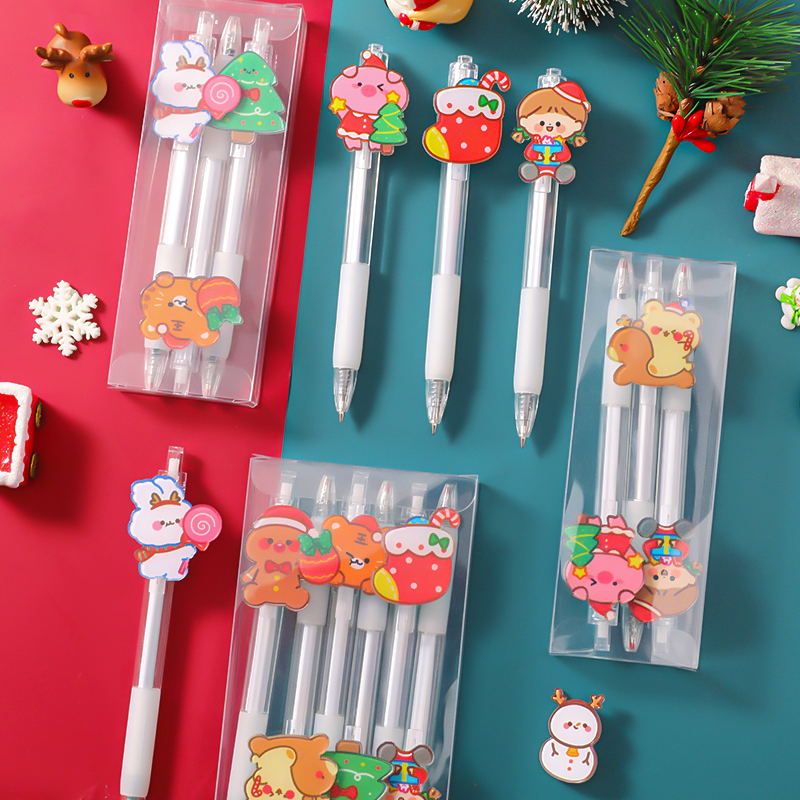 12 cute styles to choose from the latest Christmas Gift Santa Gel Writing Gel Pen
