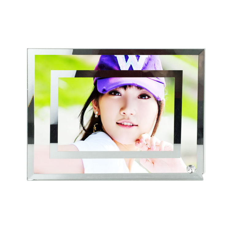 BL-04 3D Sublimation coated Rectangle Glass Photo Frame 180*230*5mm 25 pcs/carton