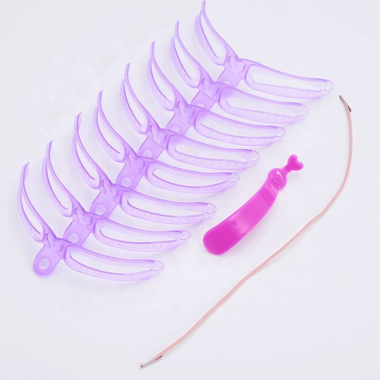New 8 pairs different eyebrow card eyebrows stencil