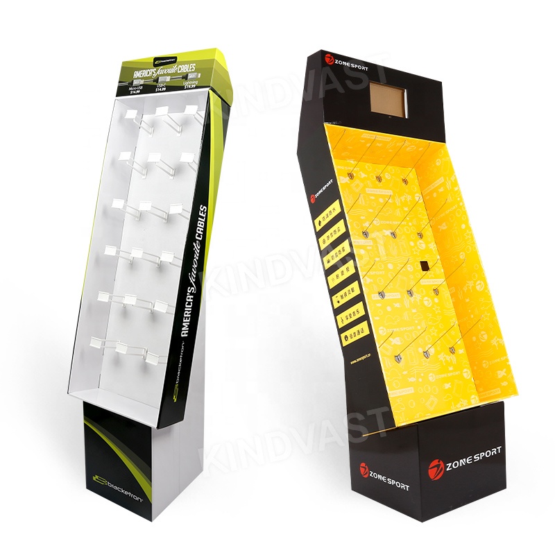 Custom retail store accessories rack phone case display tools display rack corrugated display stand shop