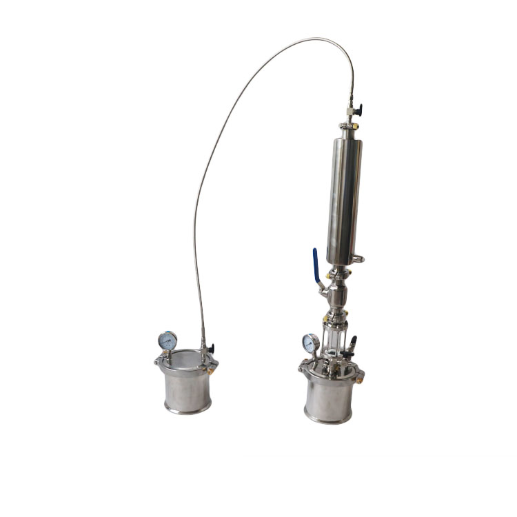 135g solvent extraction extractor for extracting CBD with butane, propane, isobutane and ethanol