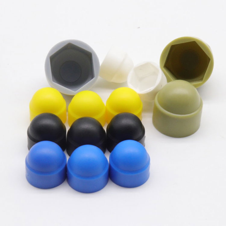 16mm 17mm Across Flats Grey Plastic Domed Cap Covers For M10 Hex Bolt Nut