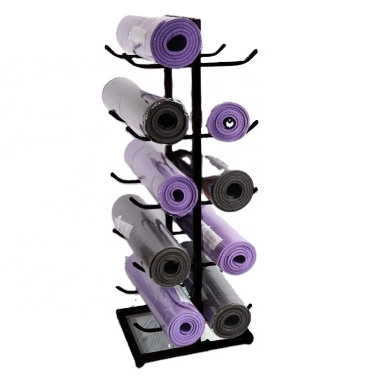 Shop Retail Textile Silk Fabric Roll Carpet Rug Storage Rack Sports Equipment Clothing Yoga Mat Metal Display Stand