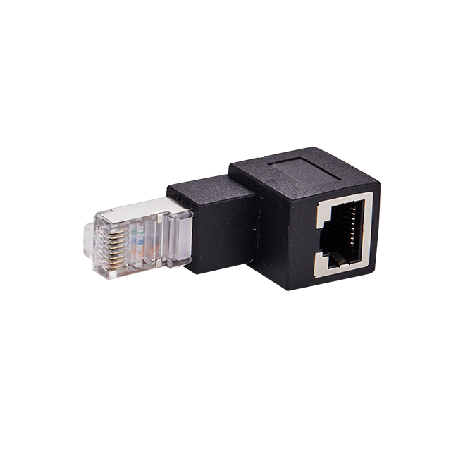 Cheap Hot Sale Top Quality Down-Angled Male To Female Electronic Adaptor Electronic Category 6a Adapter