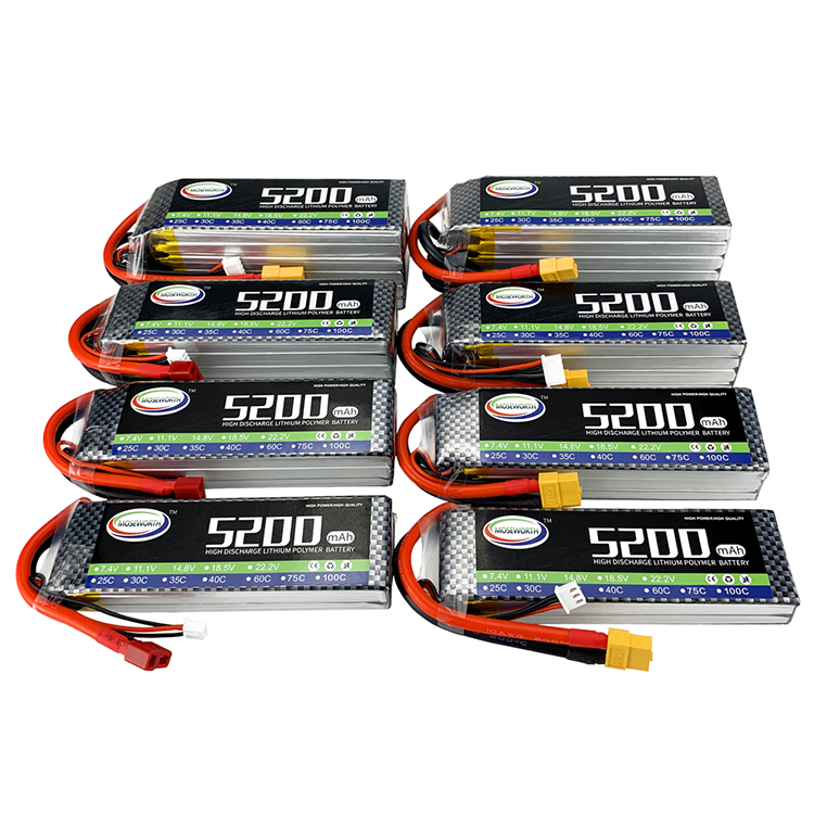 11,1 v 5200mAh литий-полимерный аккумулятор для RC автомобиль Лодка Квадрокоптер пульт дистанционного управления игрушки на дистанционном управлении Запчасти 3s 4s 5s 6s аккумуляторная батарея с XT60 штепсельной вилки