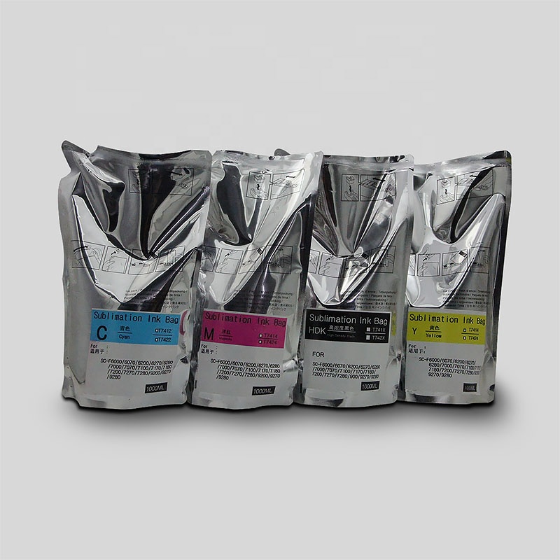 Заводские сублимационные чернила для EPSON Surecolor F6370 F6270 F7000 F7070 F7100, теплопередающие чернила