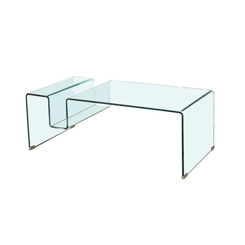 Minimalist Coffee Table Home Decor Functional Modren Big Fancy Glass China Transparent Rectangular Centerpiece Nordic Shop
