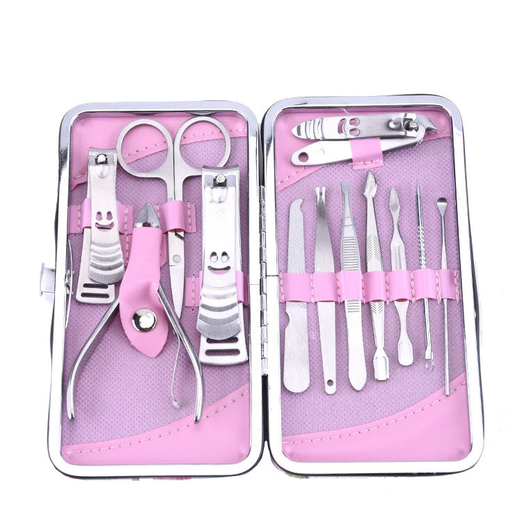 Высокое качество Профессиональный ManicureTools 12 шт./компл. нержавеющая стальные нержавеющие ногтевые клипперы маникюрный подарочный набор
