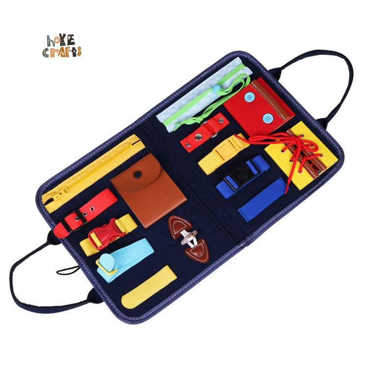 Montessori Educational Toy felt quiet book little Kids early education Activity Board multi-function felt busy board