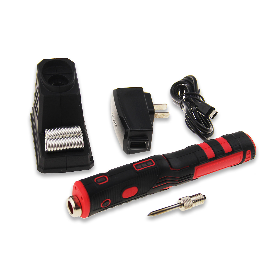 4V Portable Soldering Iron with Rechargeable Lithium Battery and LED/ Soldering Kit /Electrical Soldering DIY Tool