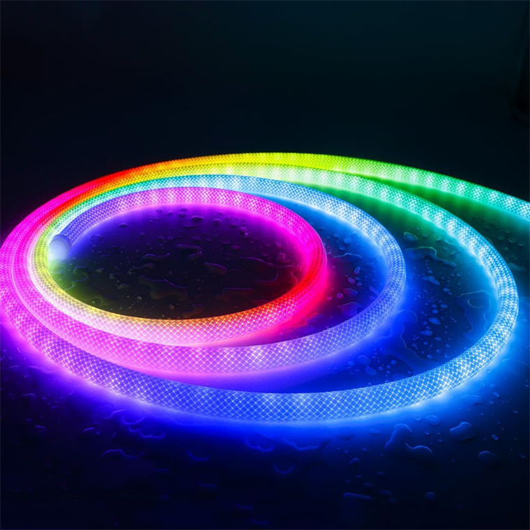 Modern Bedroom Nordic 360 Degree Luminescence Long Line Woven Silicone Led Neon Tube Strip Lamp