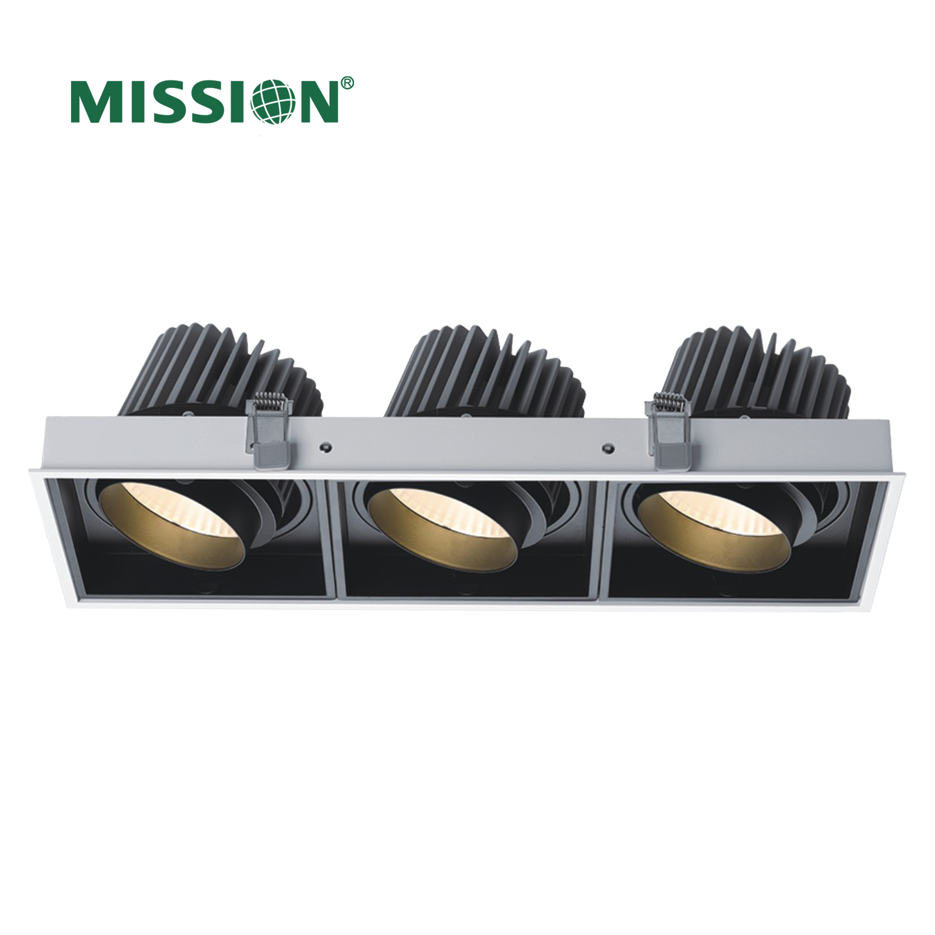 New design aluminum die-cast deep recessed 25W CE anti glare led cob grille spotlight ceiling