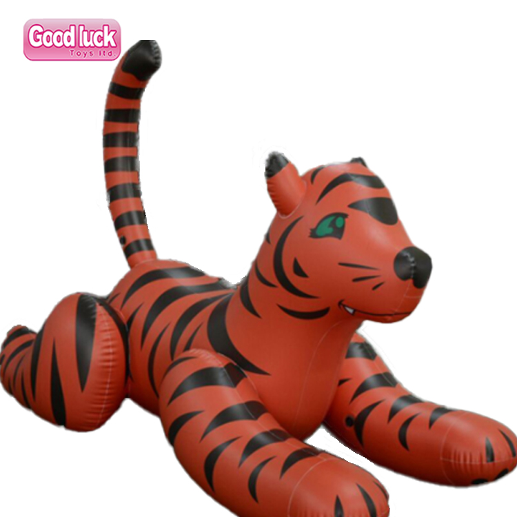 Inflatable Rides Toy Hongyi Animal On King Tank White Animatronic Walking Sliding Animals Inflatable Tiger Ride