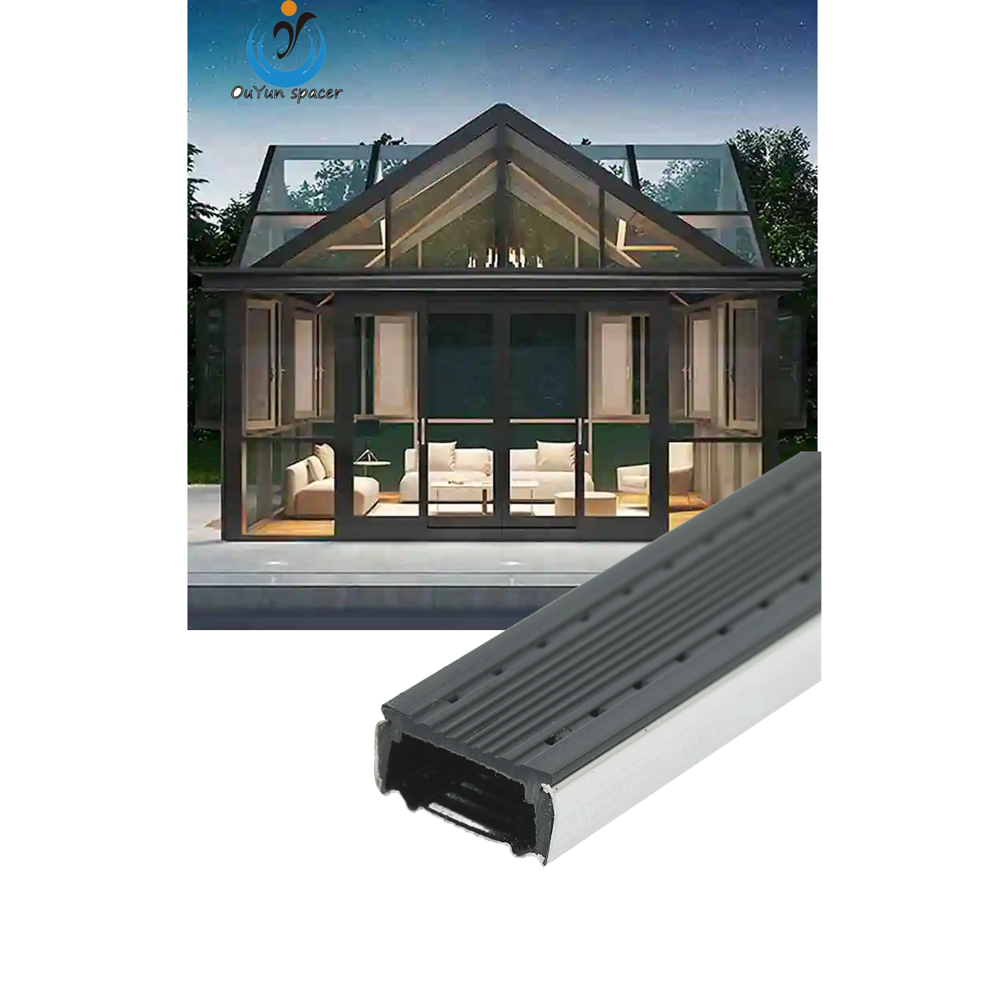 Sun Room New Technology Warm Edge Spacer Bar used for Insulating Glass processing and Spacer bending machine