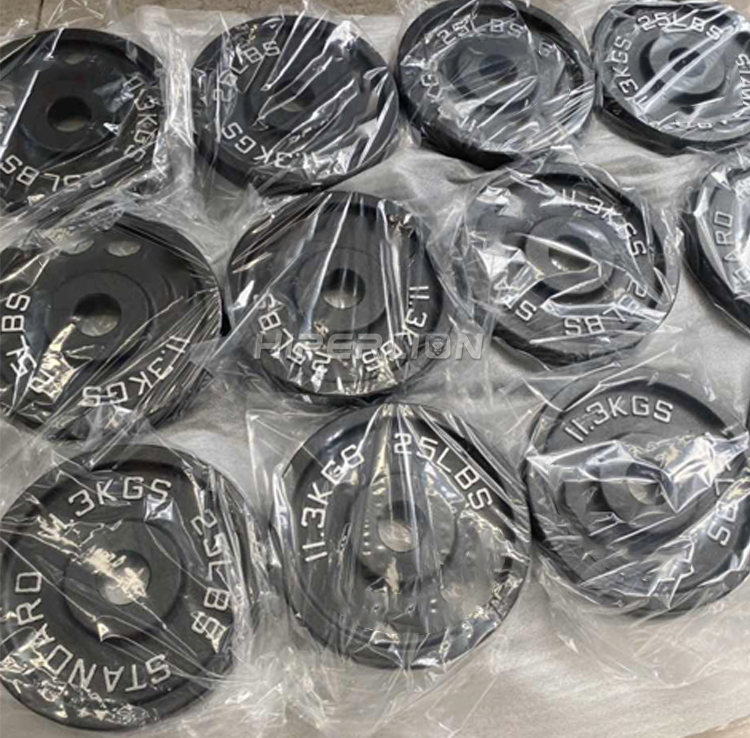 Wholesale Customized Casting Iron 10lb 15lb 25lb 35lb 45lb 55 Lb Training Lifting Weightlifting Weight Bumper Plates