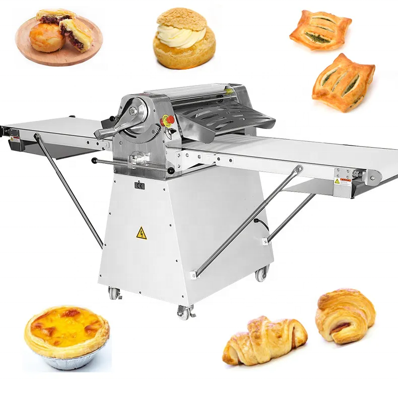 automatic Arabia bread dough sheeter machine Spring Roll dough roller machine Pastry dough sheeting rolling machine for sale