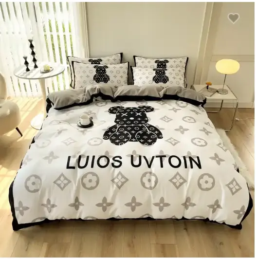 Factory Direct Low Price durable luxury bed 3-piece set designer double 3D printed microfiber bedding set forbedroom