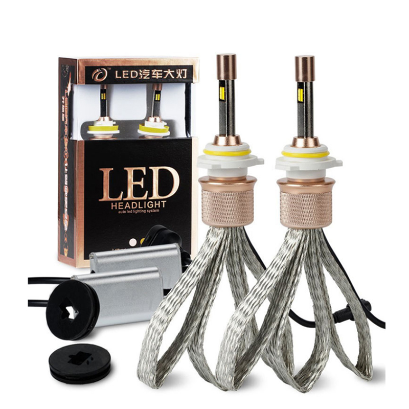Двойной цвет Противотуманные фары мотоциклы NS авто led 5500LM H11 H7 HB3 HB4 9005 9006 led