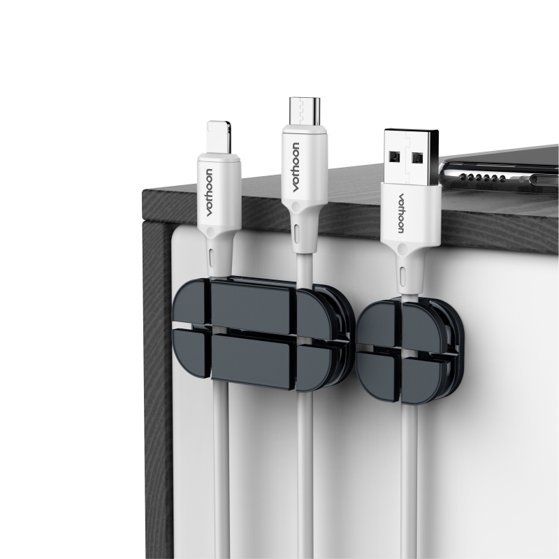Настольный USB-органайзер для кабеля, силиконовый держатель для проводов и проводов для наушников