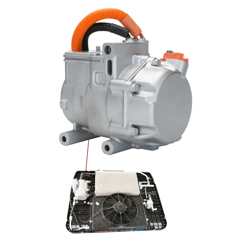 GOUKU 12cc R134a Universal Parking Air Conditioner Dc Compressor Car Compresor Aire Acondicionado Electrico 12v