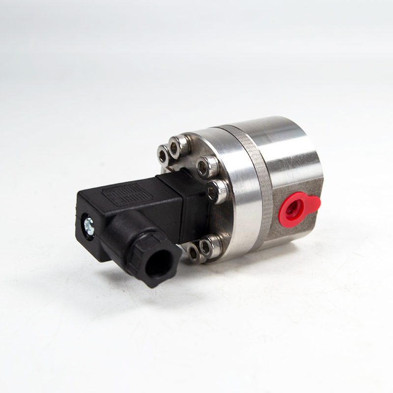 Stainless steel car wash chemical micro oval gear flow meter sensor