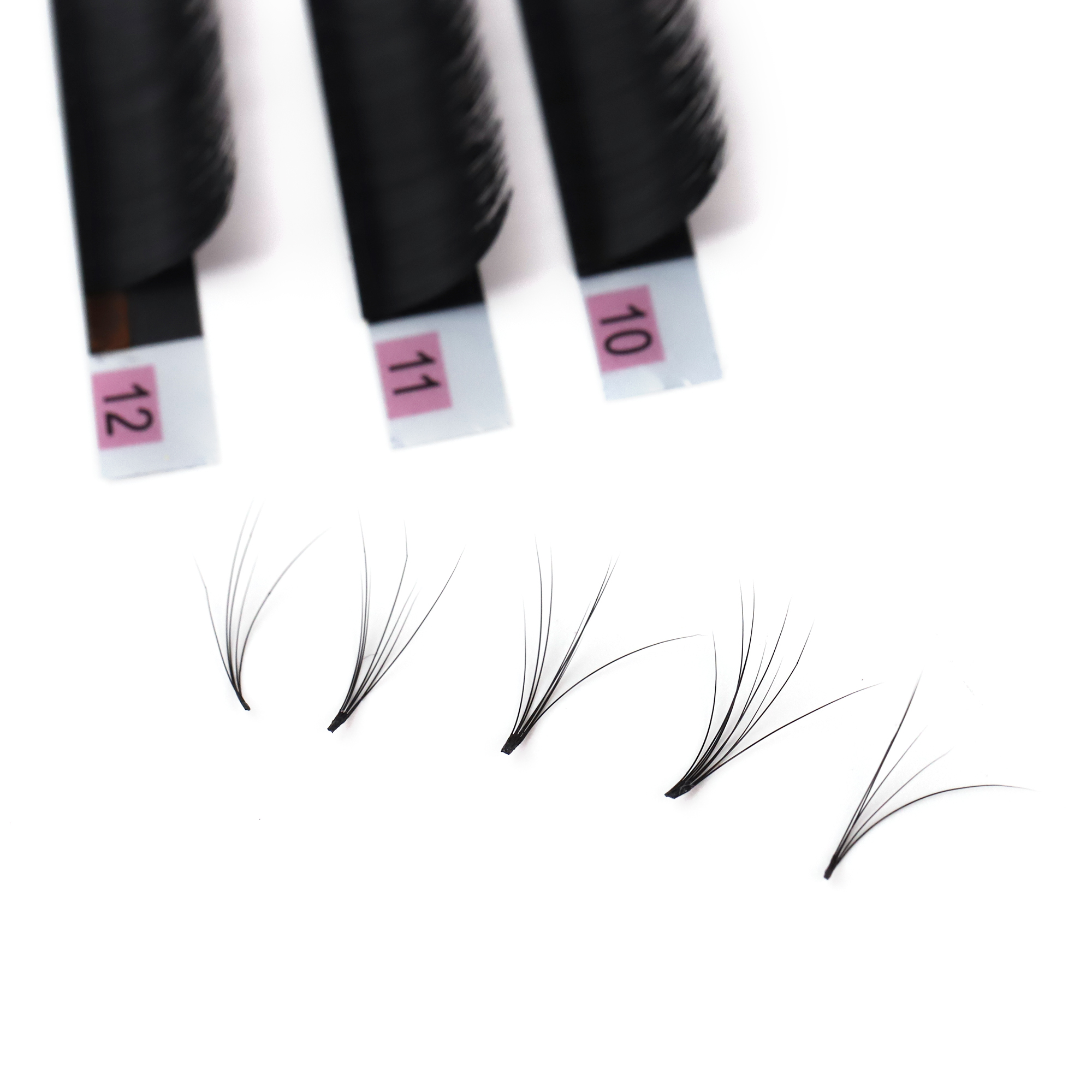 2d 3d 4d 5d 6d 10d 20d individual premade pre made fan heat bonded volume eyelash extension