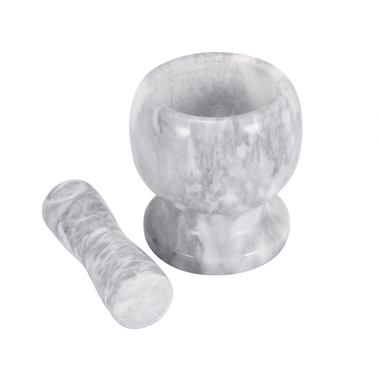 Garlic Spice Stone Kitchen Home Interior Set Intravenous Marble Spice Mortar