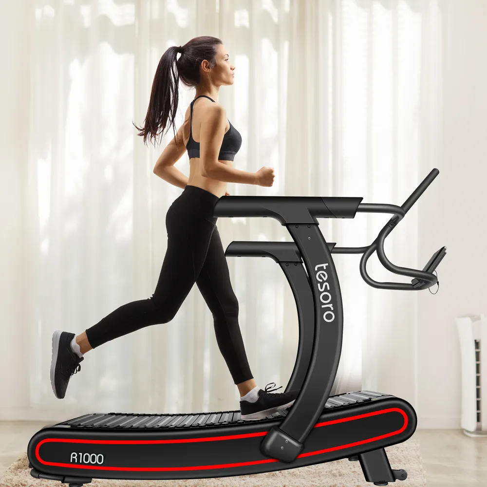 Gym Treadmill Manual Curve Treadmill Woodway With 50*165cm Running Size For Sprint Machine Gym Port Cardio Training Wholesale
