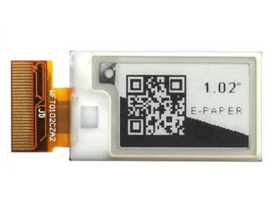 1,02 дюймовый мини дисплей e-ink с частичным обновлением 128x80, частичное обновление, интерфейс SPI, быстрая доставка