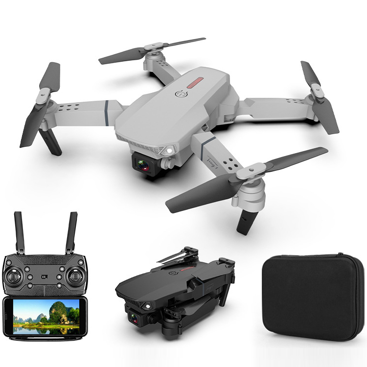 E88 pro Дрон 4k HD Двойная камера визуальное позиционирование 1080P WiFi fpv мини-Дрон сохранение высоты rc Квадрокоптер