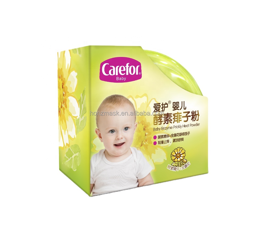 prickly heat powder scented powder talcum CFB373 Baby Enzyme prickly heat powder 100g with puff
