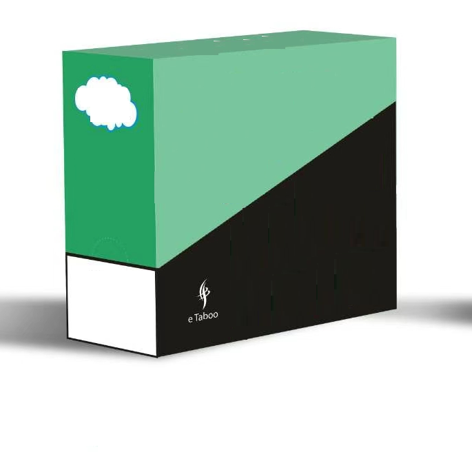 2021 latest ecig box design eTaboo ecig disposable boxes packages with GRB light 1000